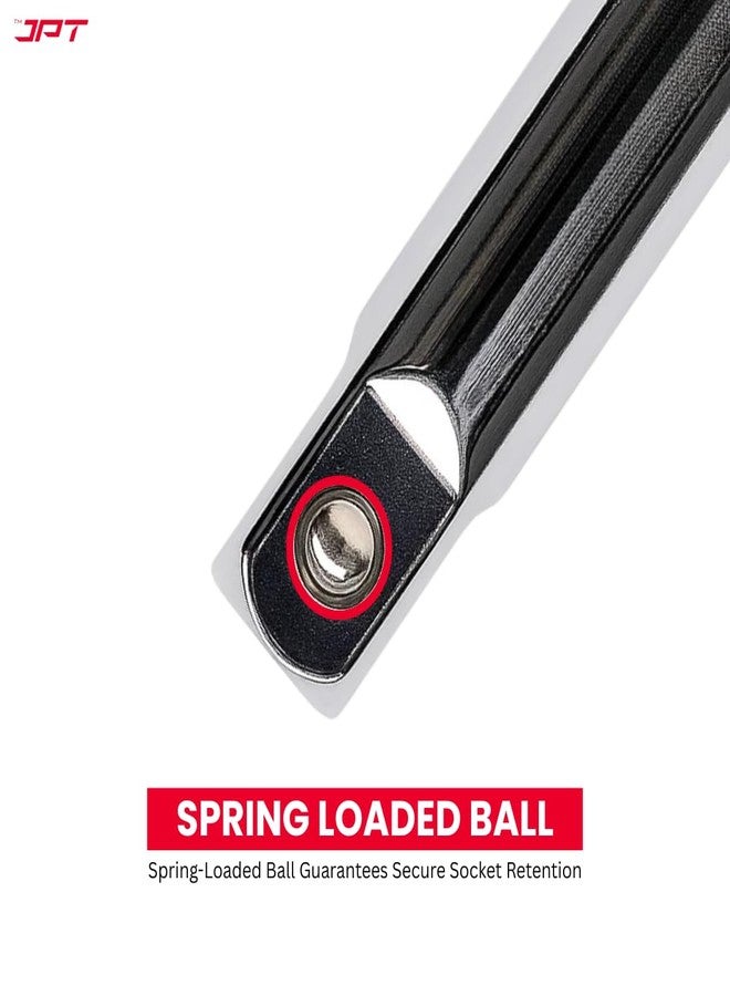 JPT مجموعة مقابض مفاتيح ربط JPT شديدة التحمل مقاس 1/2 بوصة، 3 قطع | مقبض على شكل حرف T، مقبض على شكل حرف L، وقضيب تمديد | فولاذ كروم-فاناديوم معالج حرارياً | مجموعة مفاتيح ربط عالية العزم لإصلاحات السيارات والمنزل - Image 5